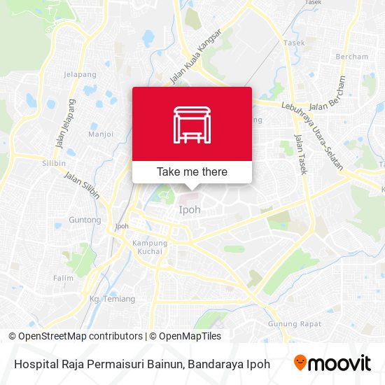 Hospital Raja Permaisuri Bainun map