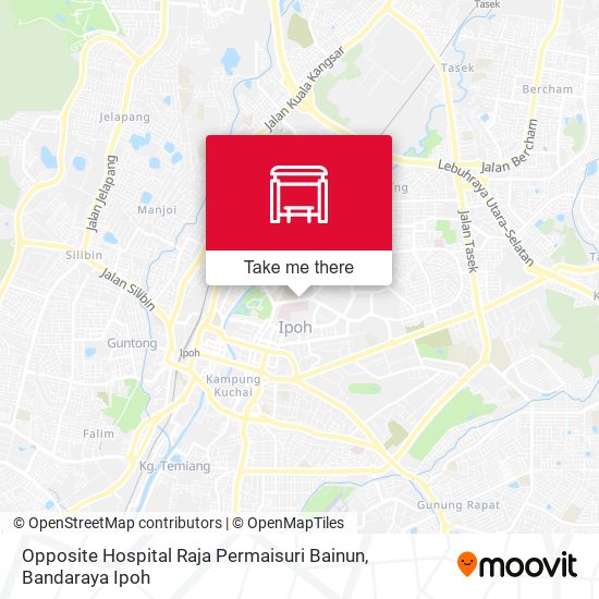 Opposite Hospital Raja Permaisuri Bainun map