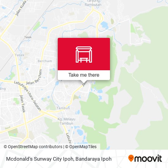 Mcdonald's Sunway City Ipoh map