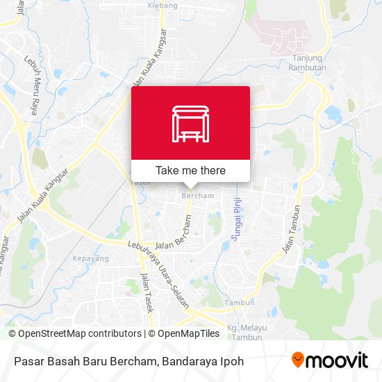 Pasar Basah Baru Bercham map