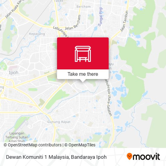 Dewan Komuniti 1 Malaysia map