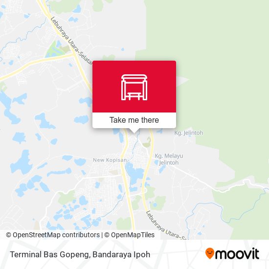 Terminal Bas Gopeng map