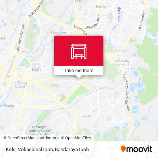 Peta Kolej Vokasional Ipoh