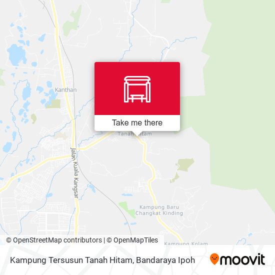 Kampung Tersusun Tanah Hitam map