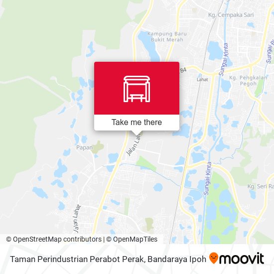 Taman Perindustrian Perabot Perak map