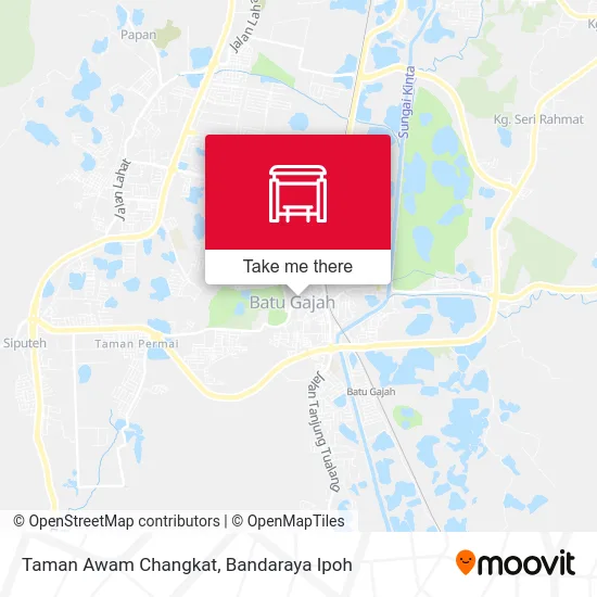 Taman Awam Changkat map