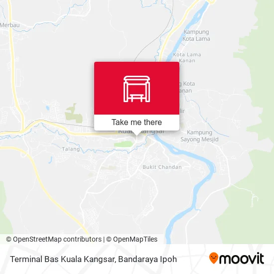 Terminal Bas Kuala Kangsar map