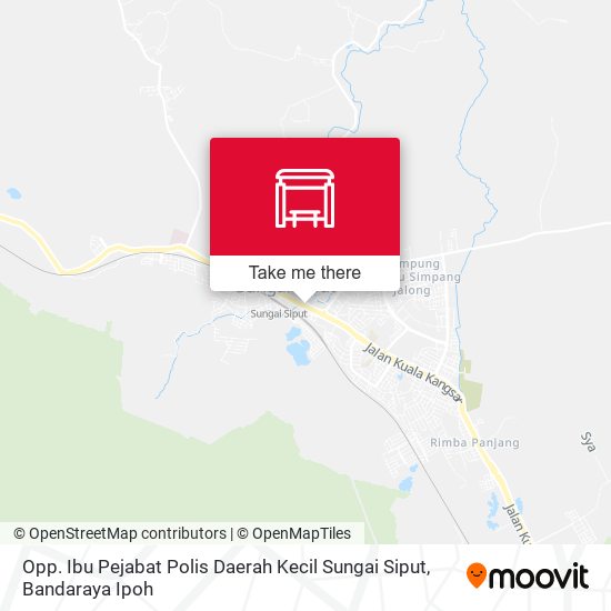 Opp. Ibu Pejabat Polis Daerah Kecil Sungai Siput map