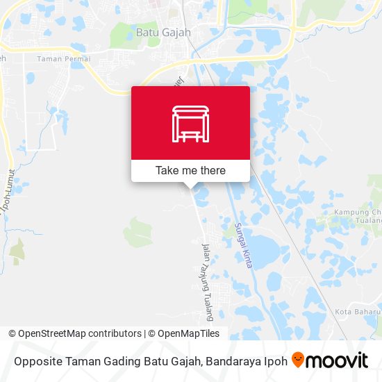 Opposite Taman Gading Batu Gajah map