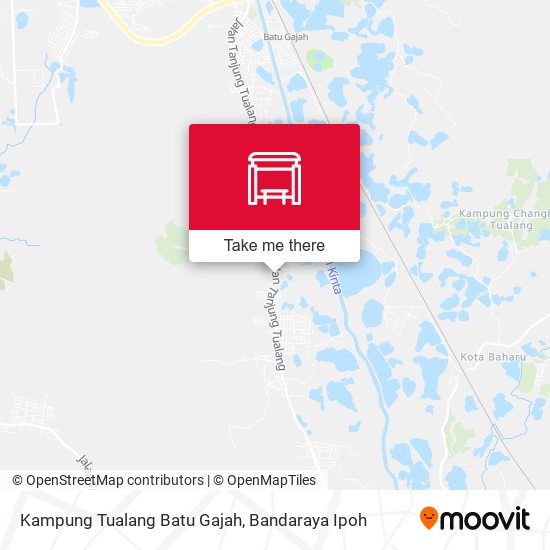 Kampung Tualang Batu Gajah map