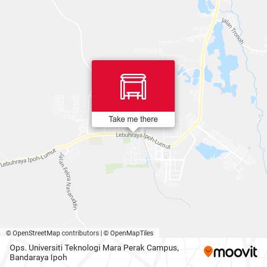 Ops. Universiti Teknologi Mara Perak Campus map