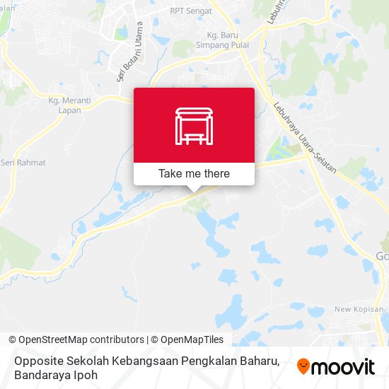 Opposite Sekolah Kebangsaan Pengkalan Baharu map