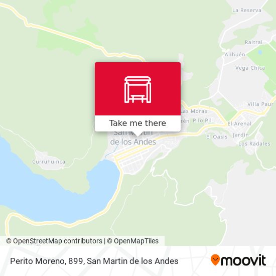 Perito Moreno, 899 map