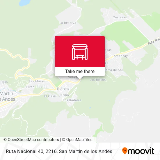 Ruta Nacional 40, 2216 map