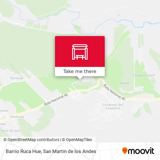 Barrio Ruca Hue map