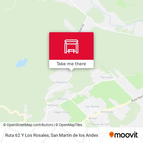 Mapa de Ruta 62 Y Los Rosales