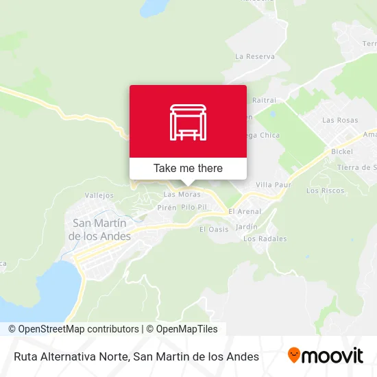 Ruta Alternativa Norte map