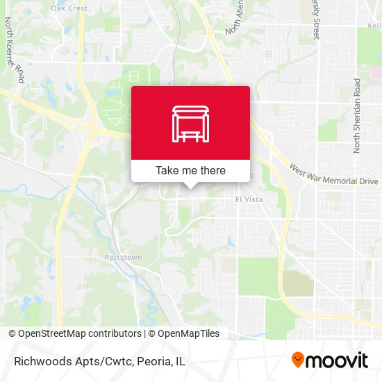 Mapa de Richwoods Apts/Cwtc