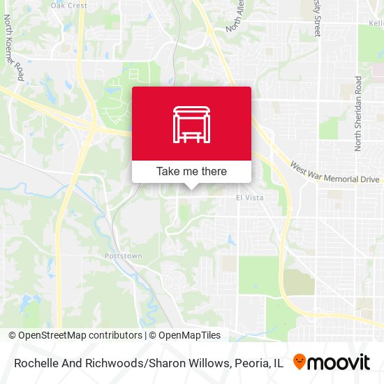 Rochelle And Richwoods / Sharon Willows map