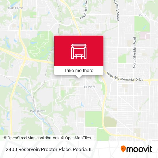 Mapa de 2400 Reservoir/Proctor Place