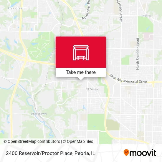 Mapa de 2400 Reservoir/Proctor Place