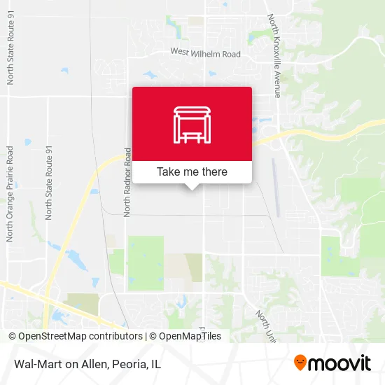 Wal-Mart on Allen map