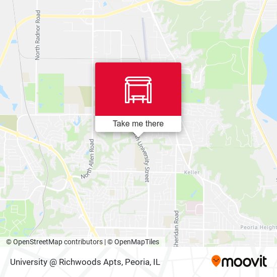 Mapa de University @ Richwoods Apts