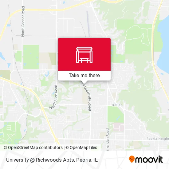 Mapa de University @ Richwoods Apts