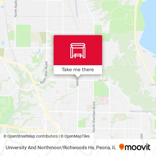Mapa de University And Northmoor / Richwoods Hs