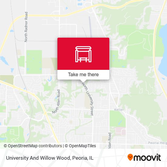 University And Willow Wood map