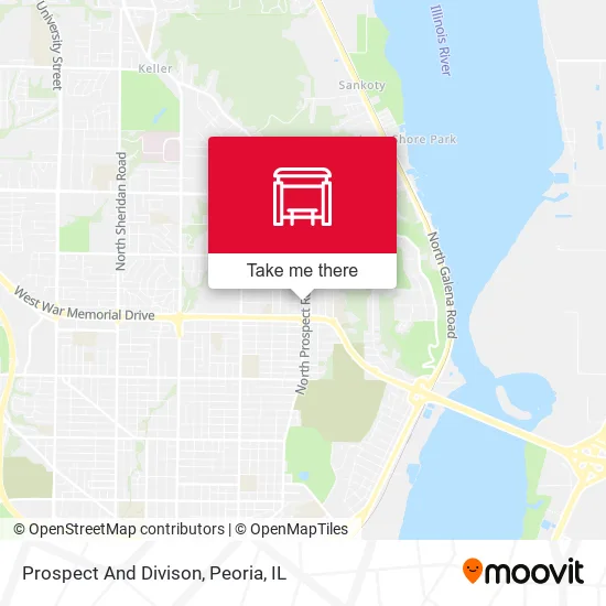 Mapa de Prospect And Divison