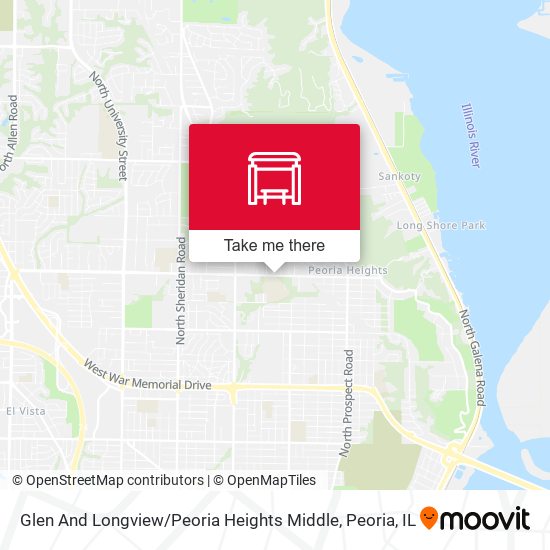Glen And Longview / Peoria Heights Middle map
