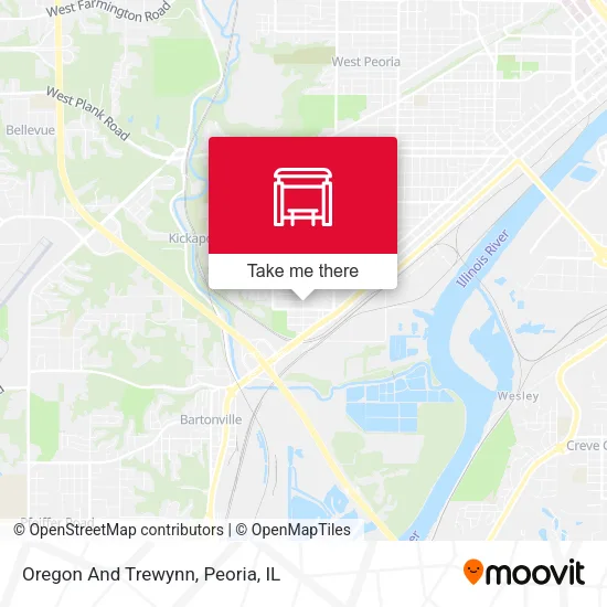 Mapa de Oregon And Trewynn