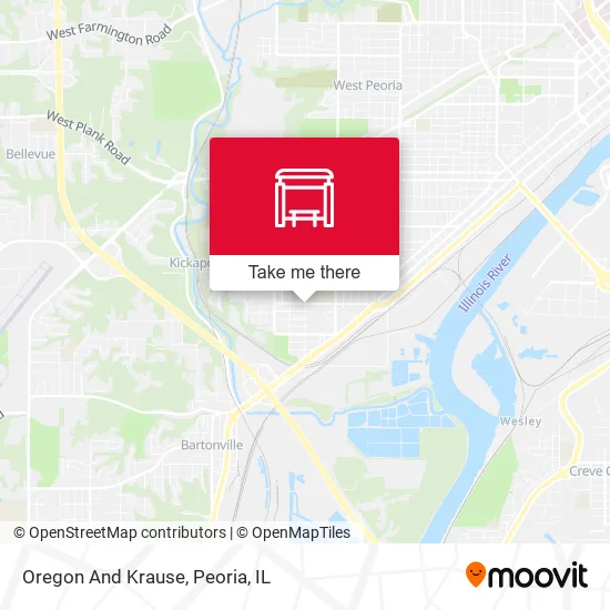 Mapa de Oregon And Krause