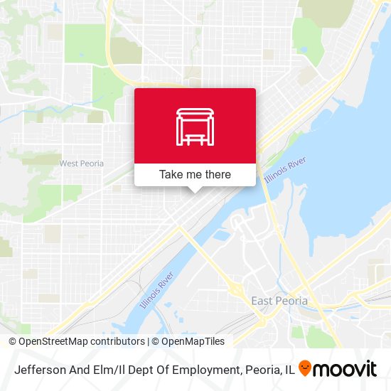 Jefferson And Elm / Il Dept Of Employment map
