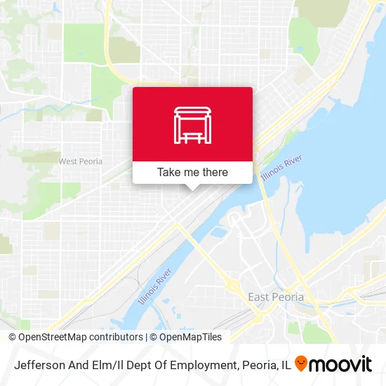 Mapa de Jefferson And Elm / Il Dept Of Employment