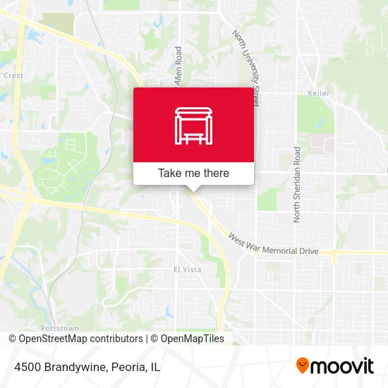 Mapa de 4500 Brandywine