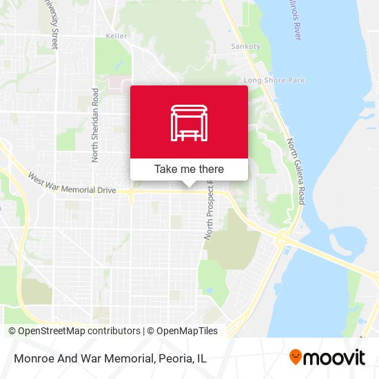 Mapa de Monroe And War Memorial