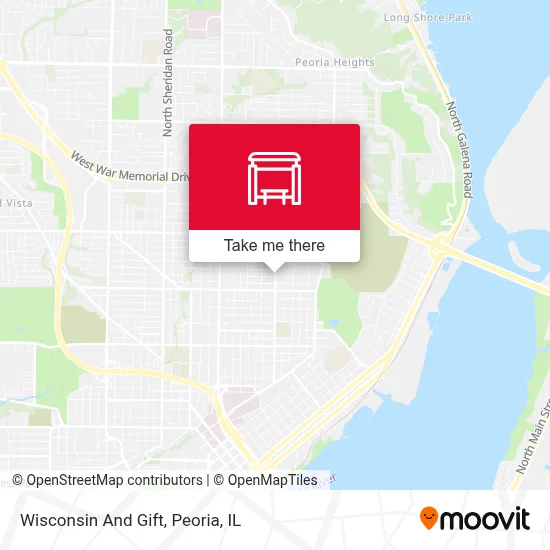 Wisconsin And Gift map
