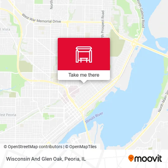 Mapa de Wisconsin And Glen Oak
