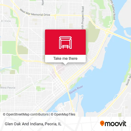 Mapa de Glen Oak And Indiana
