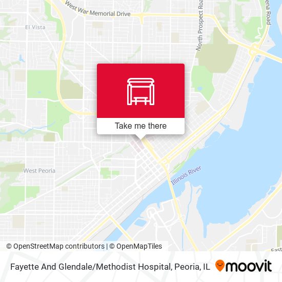 Fayette And Glendale / Methodist Hospital map