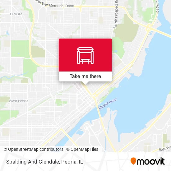Spalding And Glendale map