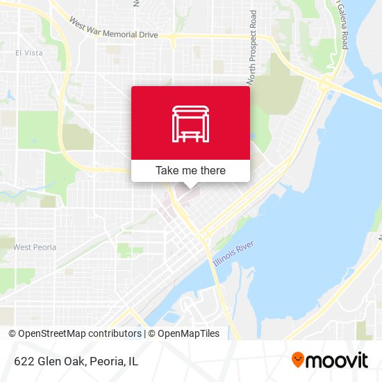 Mapa de 622 Glen Oak