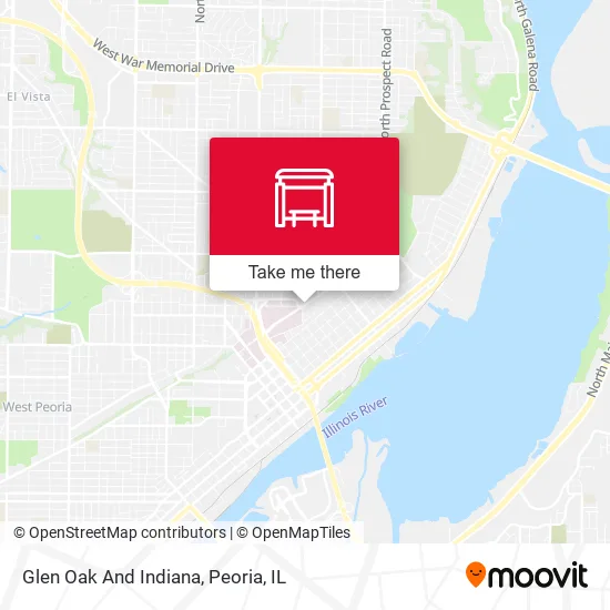Mapa de Glen Oak And Indiana