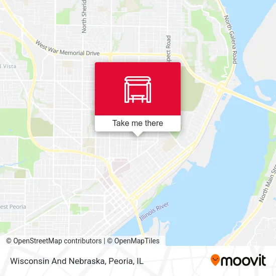 Mapa de Wisconsin And Nebraska