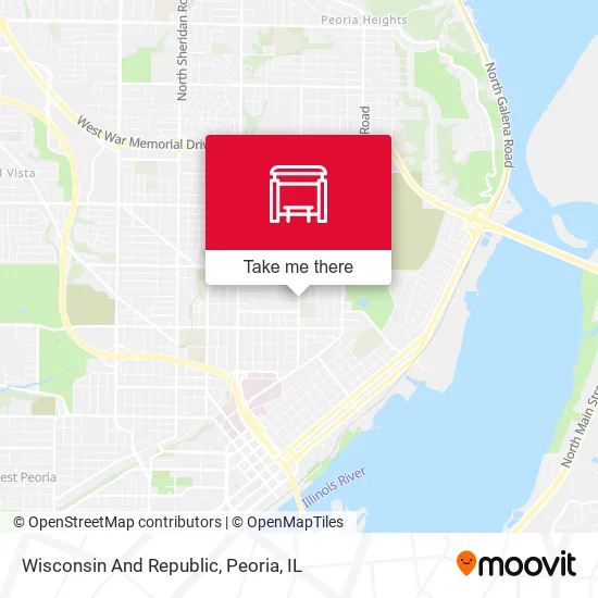 Mapa de Wisconsin And Republic