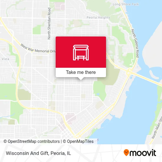 Wisconsin And Gift map