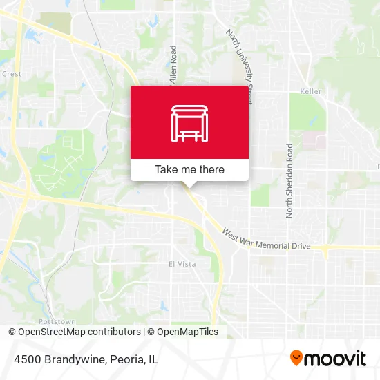 Mapa de 4500 Brandywine