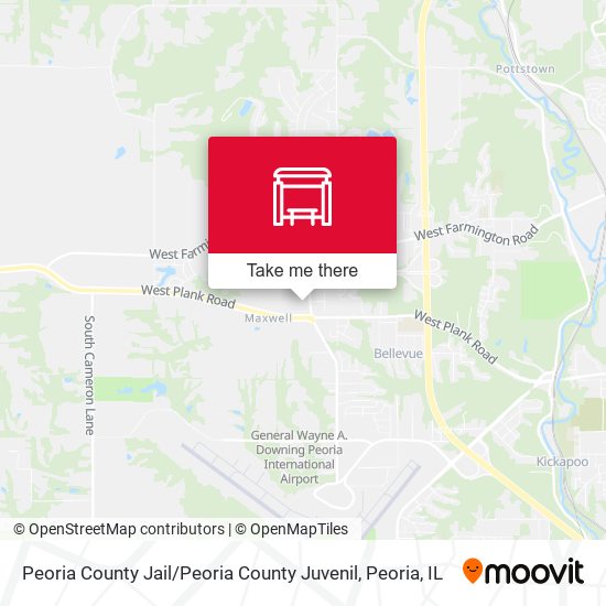 Mapa de Peoria County Jail / Peoria County Juvenil